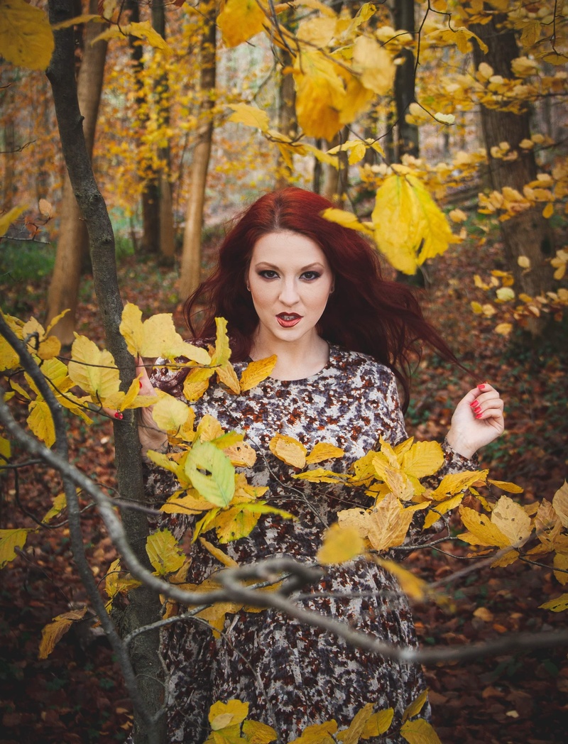 Female model photo shoot of Tefnut Spirals in Standish woods
