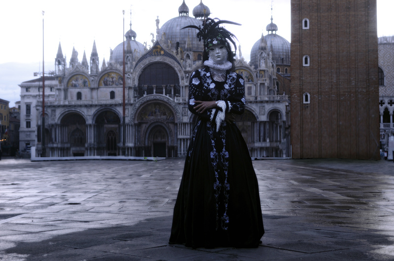 Male and Female model photo shoot of lAnge de Revanche and Angela Constantinescu in Venice, Italy