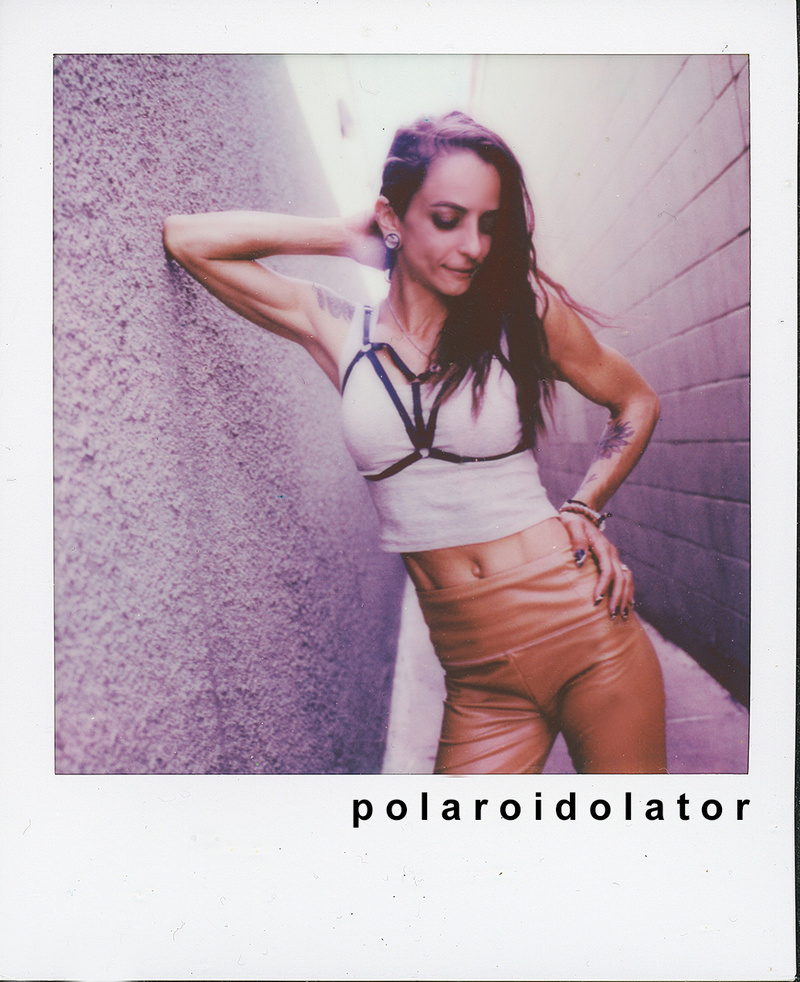 Male and Female model photo shoot of polaroidolator and Britni Farand in Austin, TX
