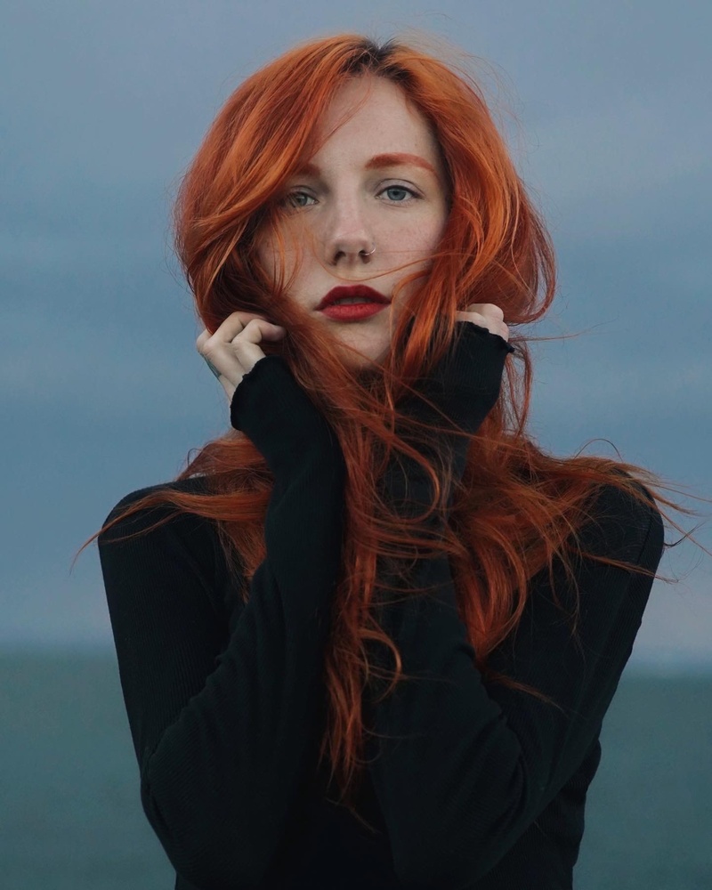 Female model photo shoot of Karina Avdiievska in New York