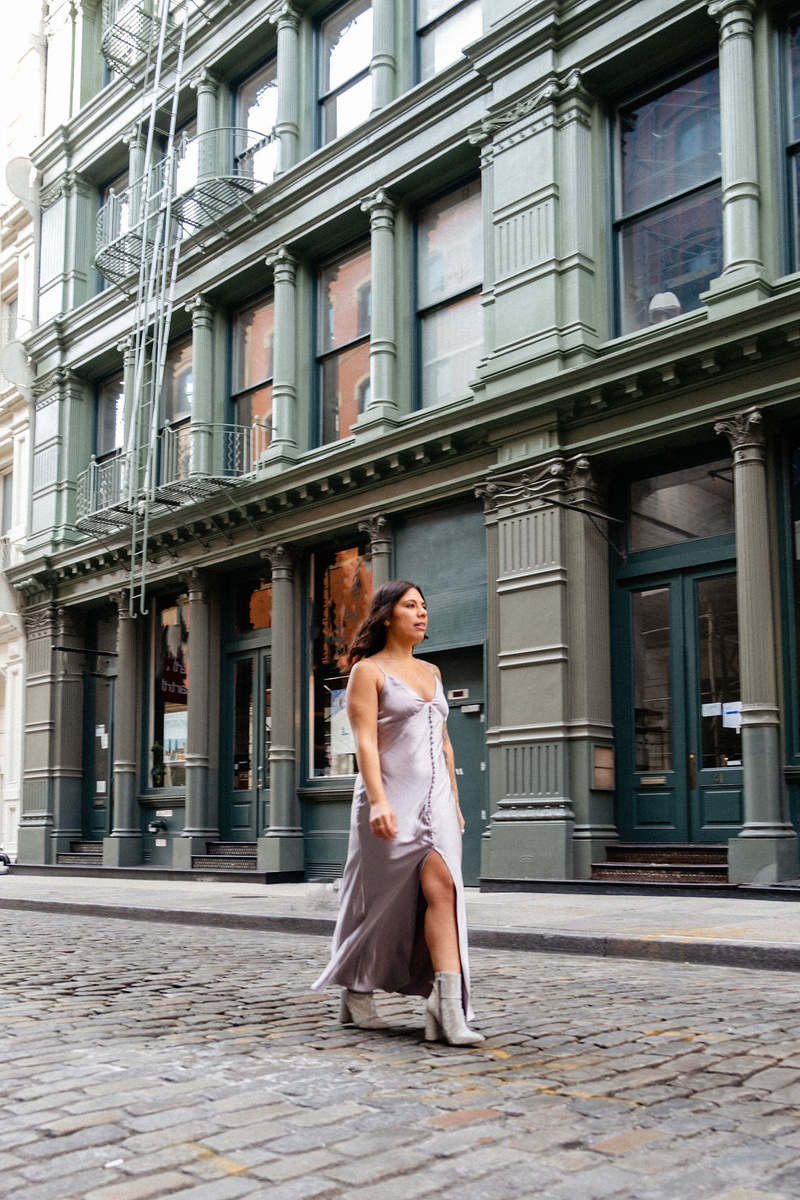 Female model photo shoot of Candice Johnson in Soho, Manhattan, New York City
