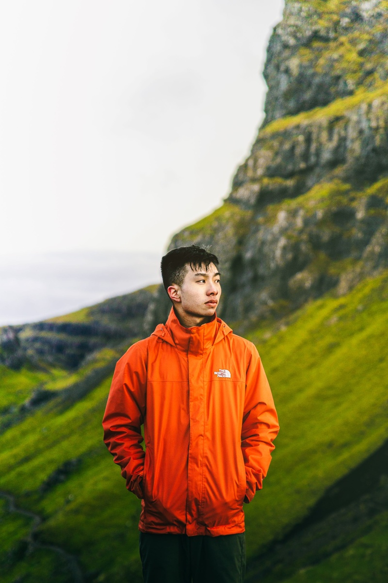 Male model photo shoot of Paul Tsang in Isle of Skye