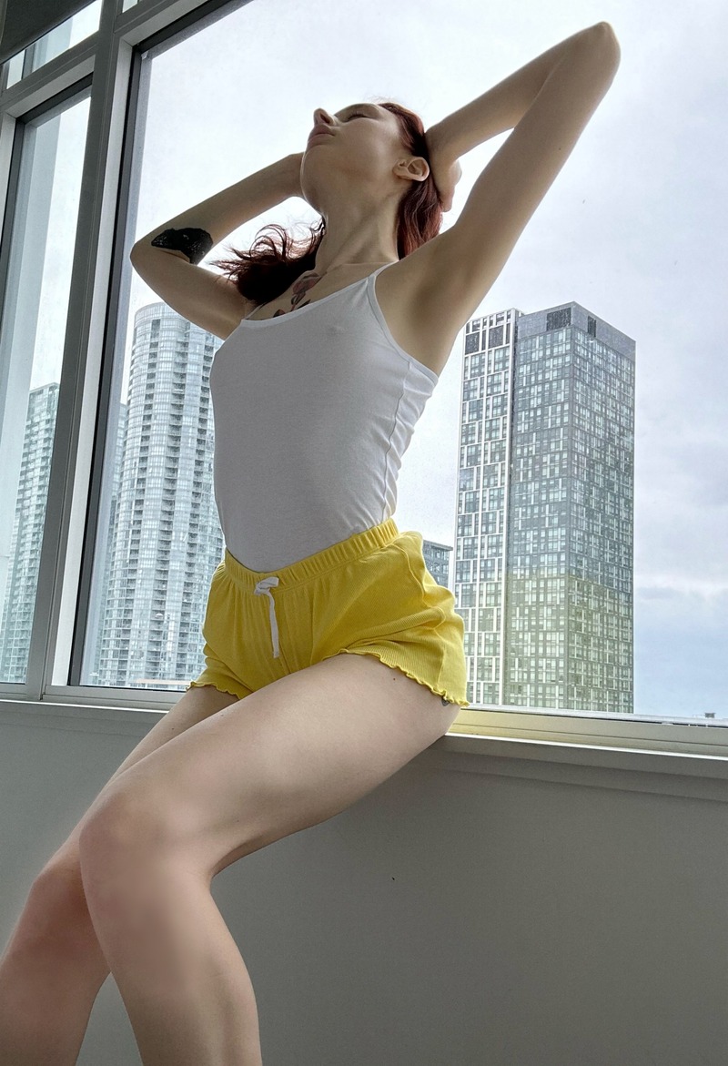 Female model photo shoot of LinaModel