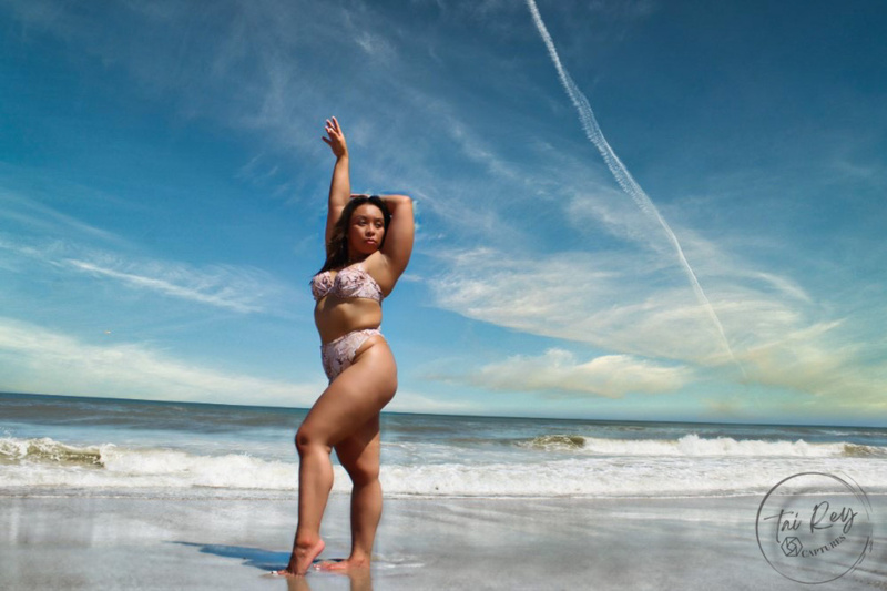 Female model photo shoot of Tai Rey Captures in National Canaveral Seashores