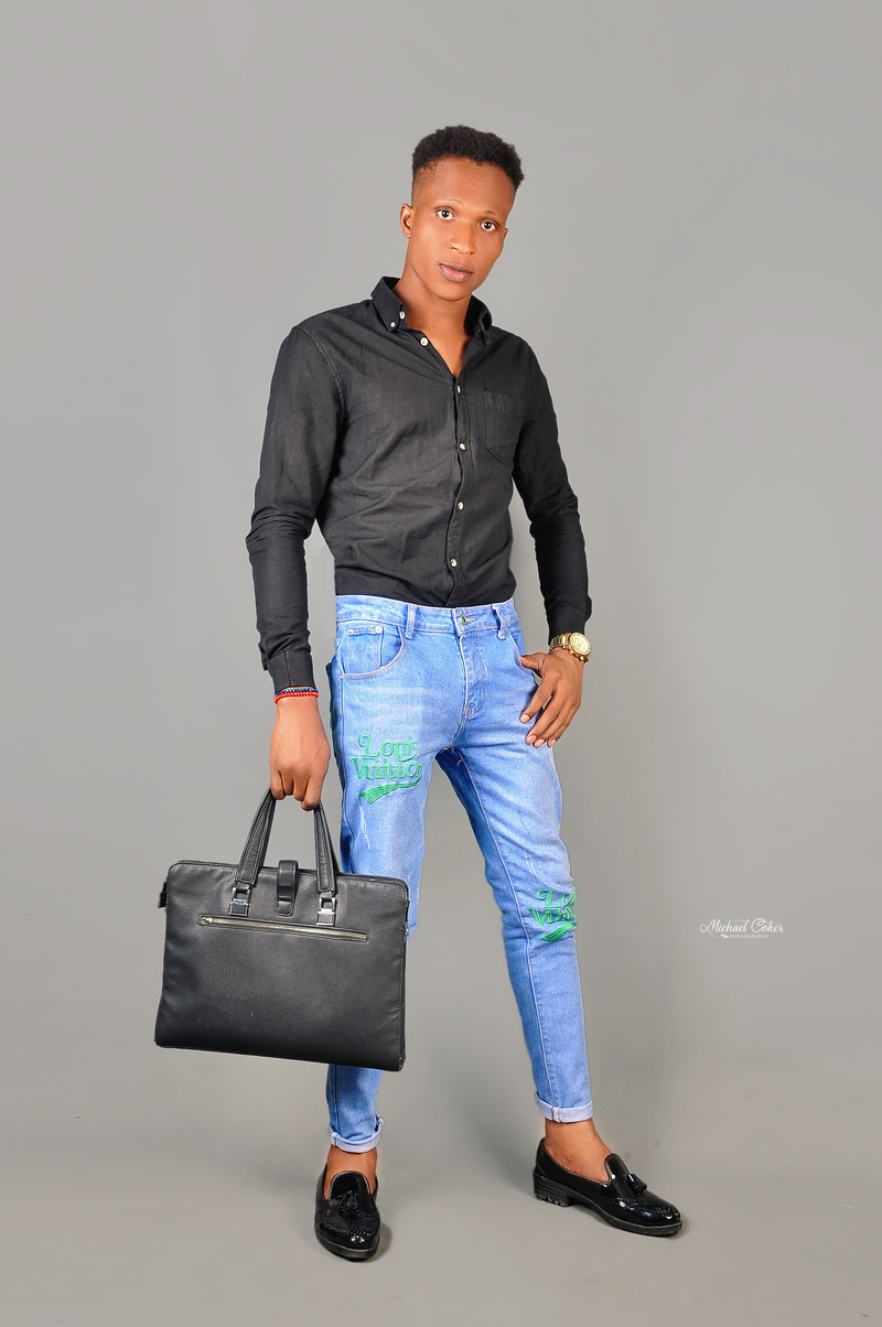 Male model photo shoot of Frankwest50 in Lagos