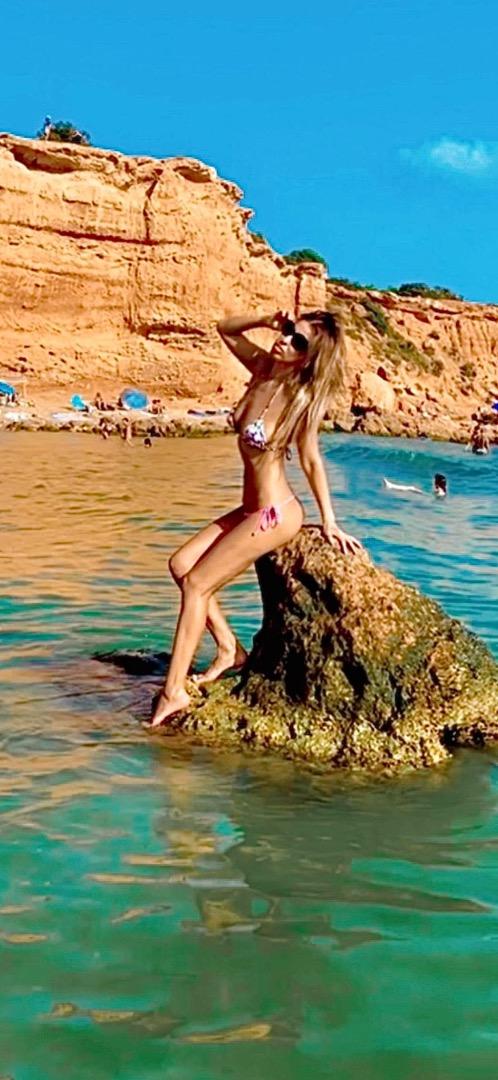 Female model photo shoot of Mila Velazquez in Ibiza Spain