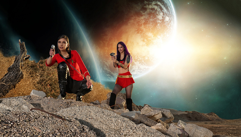 Male and Female model photo shoot of Photocraft Las Vegas and Diana Darkseid in Gamma Quandrant
