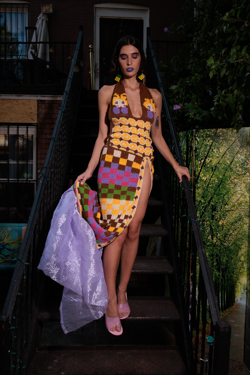 Female model photo shoot of Chila for Fun in Bushwick Brooklyn Studio