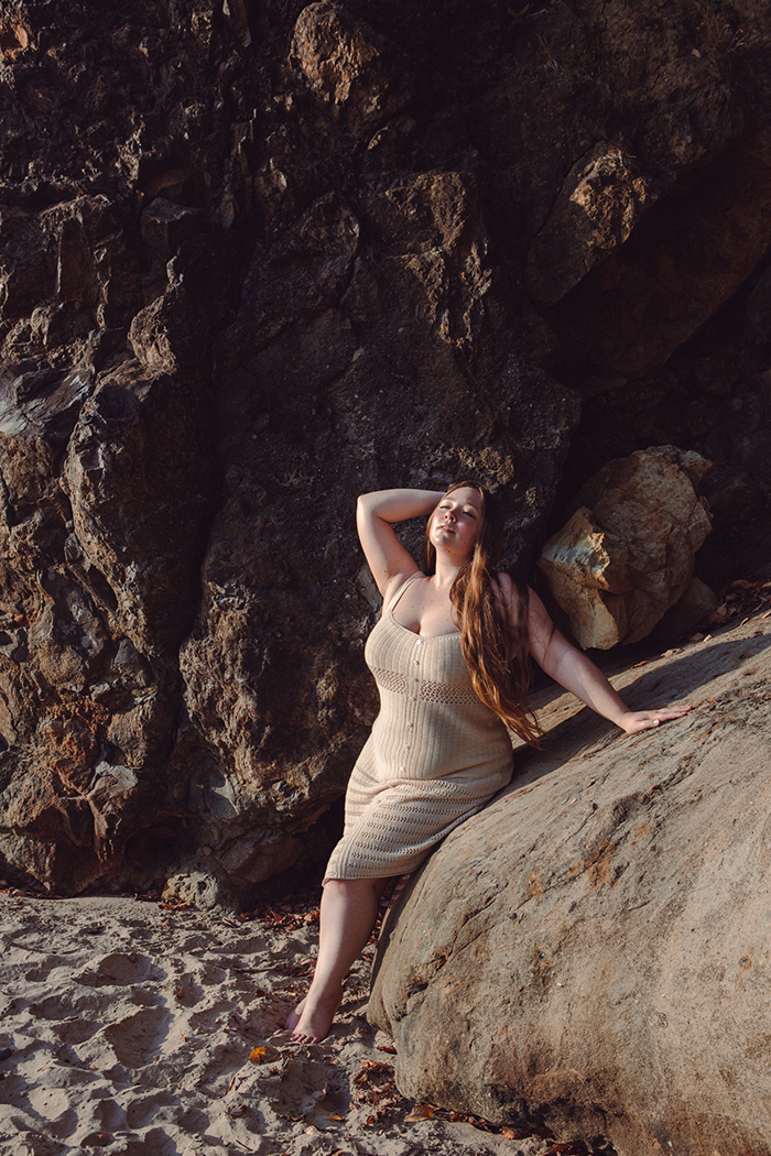 Female model photo shoot of blueinpnw in Oregon Coast