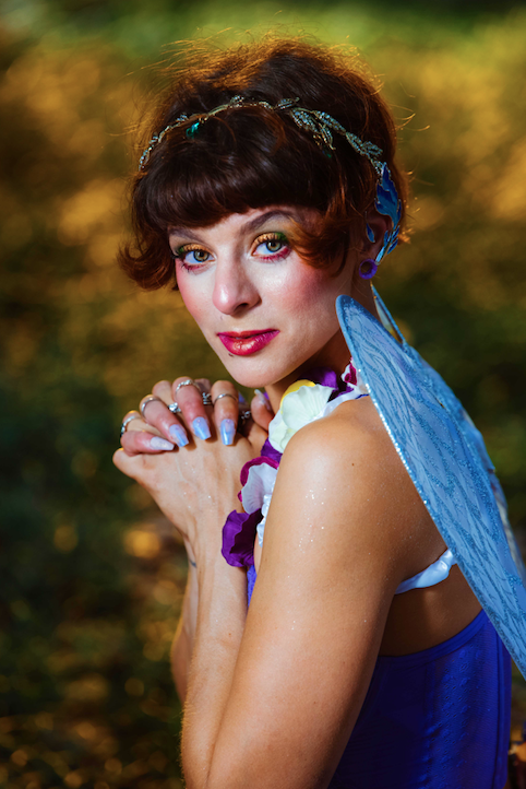 Female model photo shoot of Lucy La Belle in Bok Tower Gardens