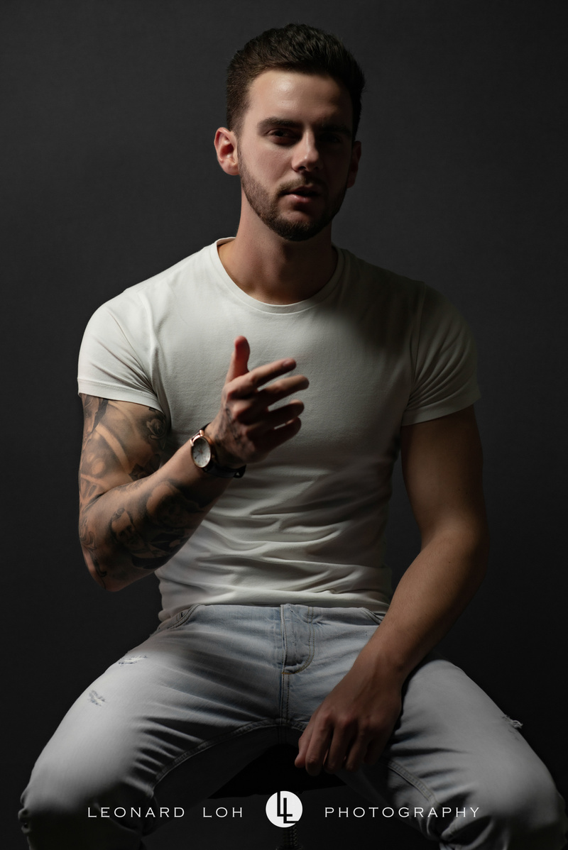 Male model photo shoot of Leonard Loh Photography
