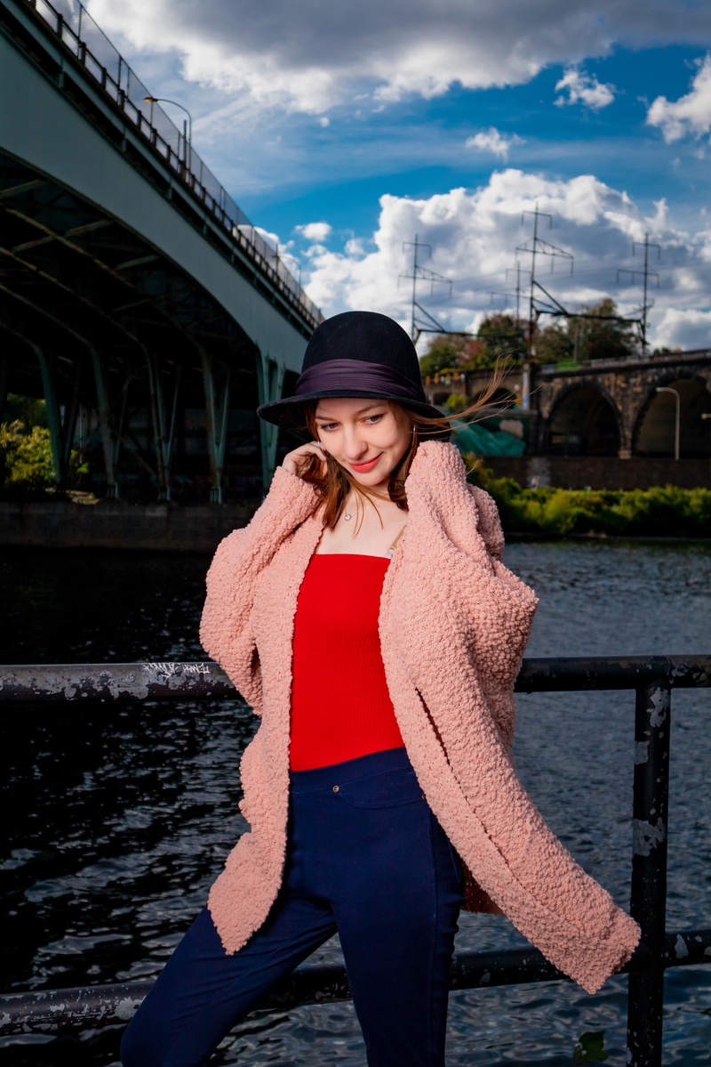 Female model photo shoot of Kavips in Girard Avenue Bridge in Philadelphia