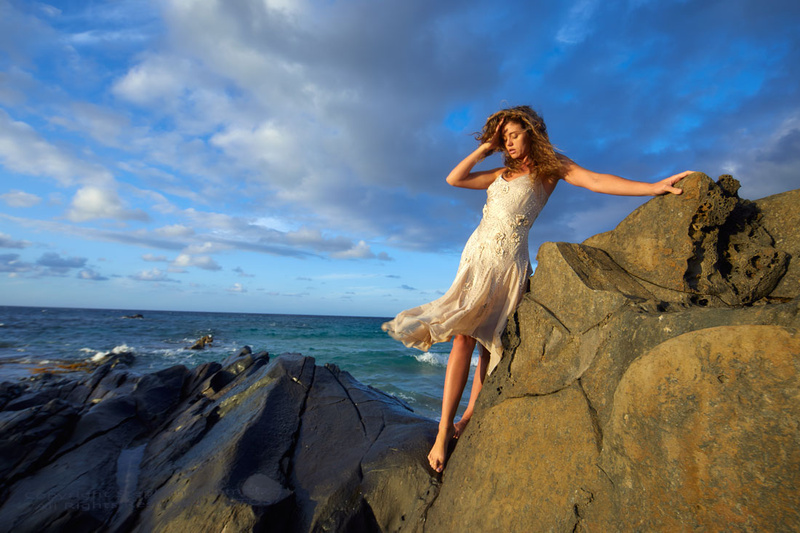 Male and Female model photo shoot of ST ARTS and Luna Fey in Maui