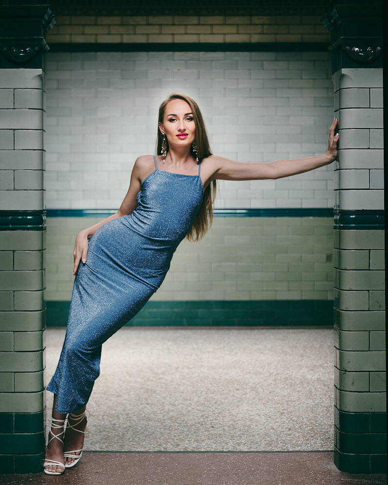 Female model photo shoot of Jasmine High in Victoria Baths in Manchester