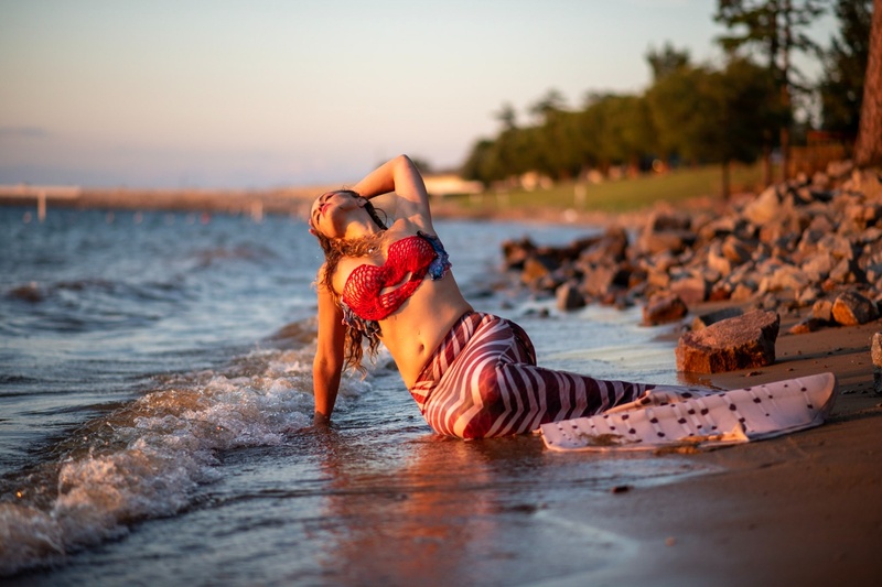 Female model photo shoot of Celestial Siren in Lake Murray,  sc