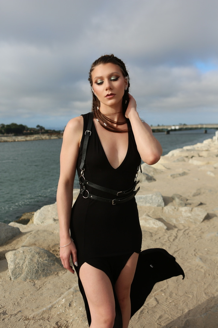 Female model photo shoot of Helena Stardust by Arch Angello in Playa Del Rey, CA