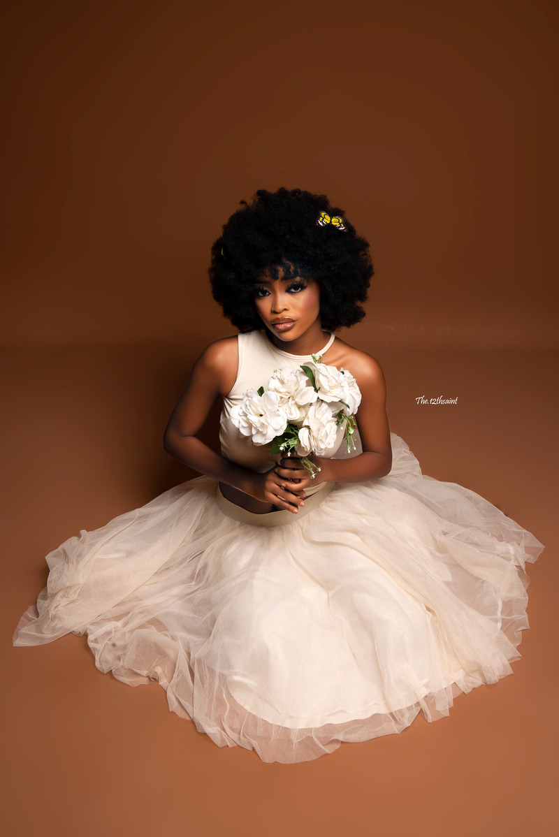Female model photo shoot of Erima in Lagos Nigeria