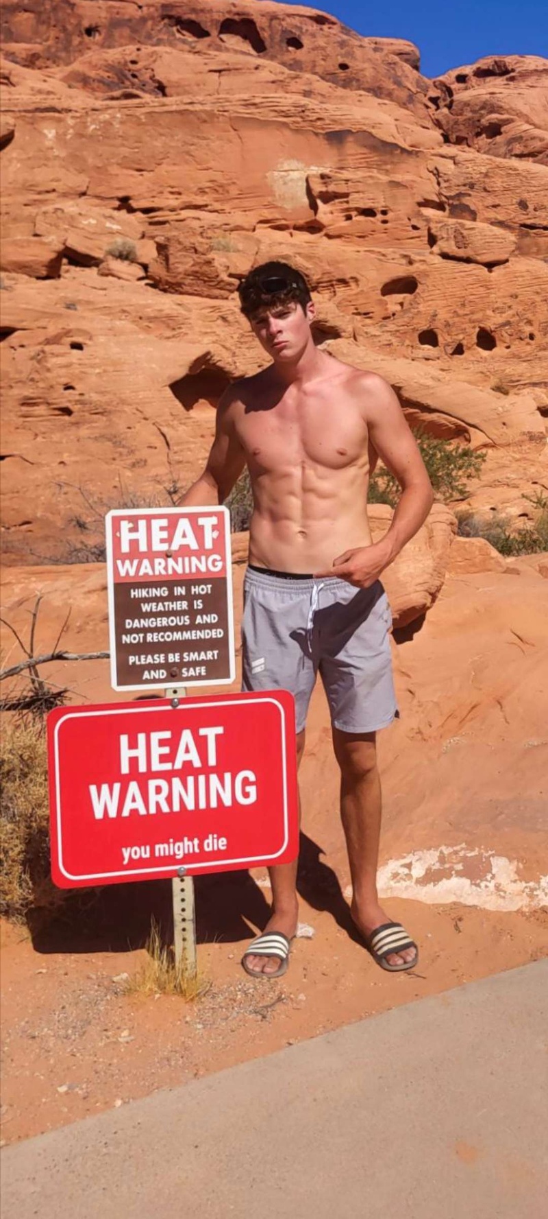 Male model photo shoot of Brian Downie in Valley of Fire State Park