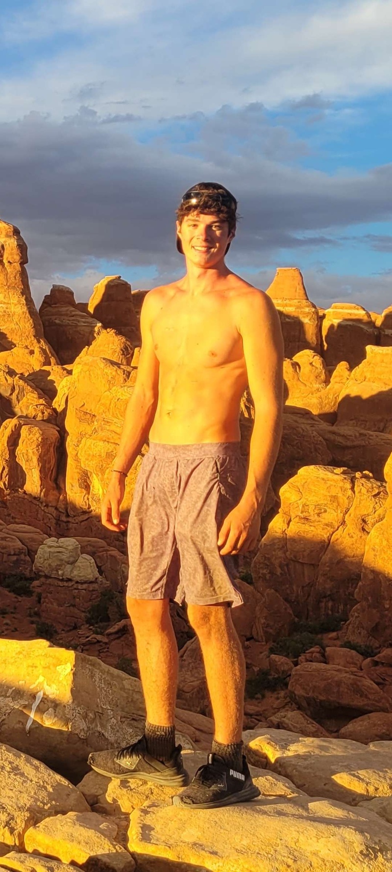 Male model photo shoot of Brian Downie in Arches National Park
