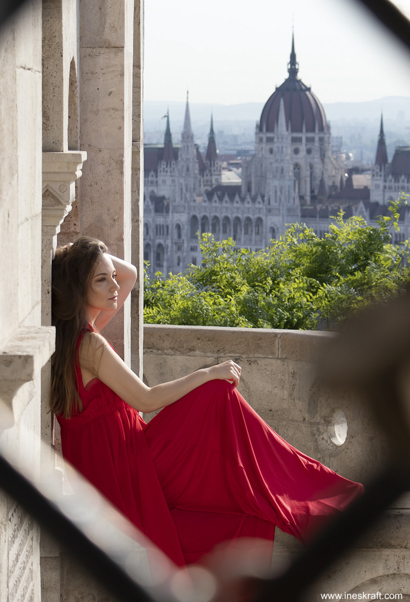 Female model photo shoot of Inessa Kraft in Budapest