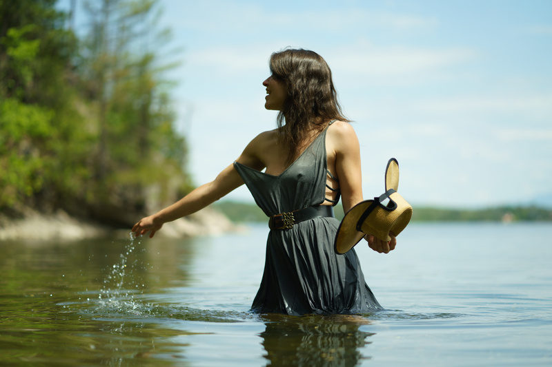Female model photo shoot of juliettakohl in Lake Champlain