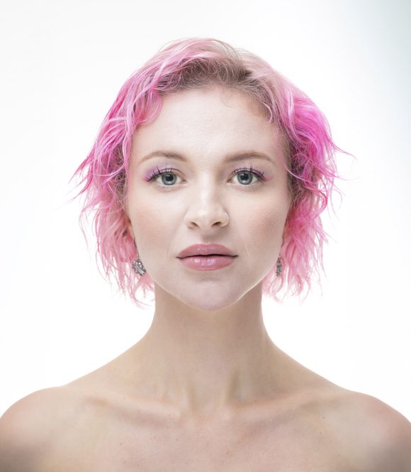 Female model photo shoot of Pink Unicorn Model