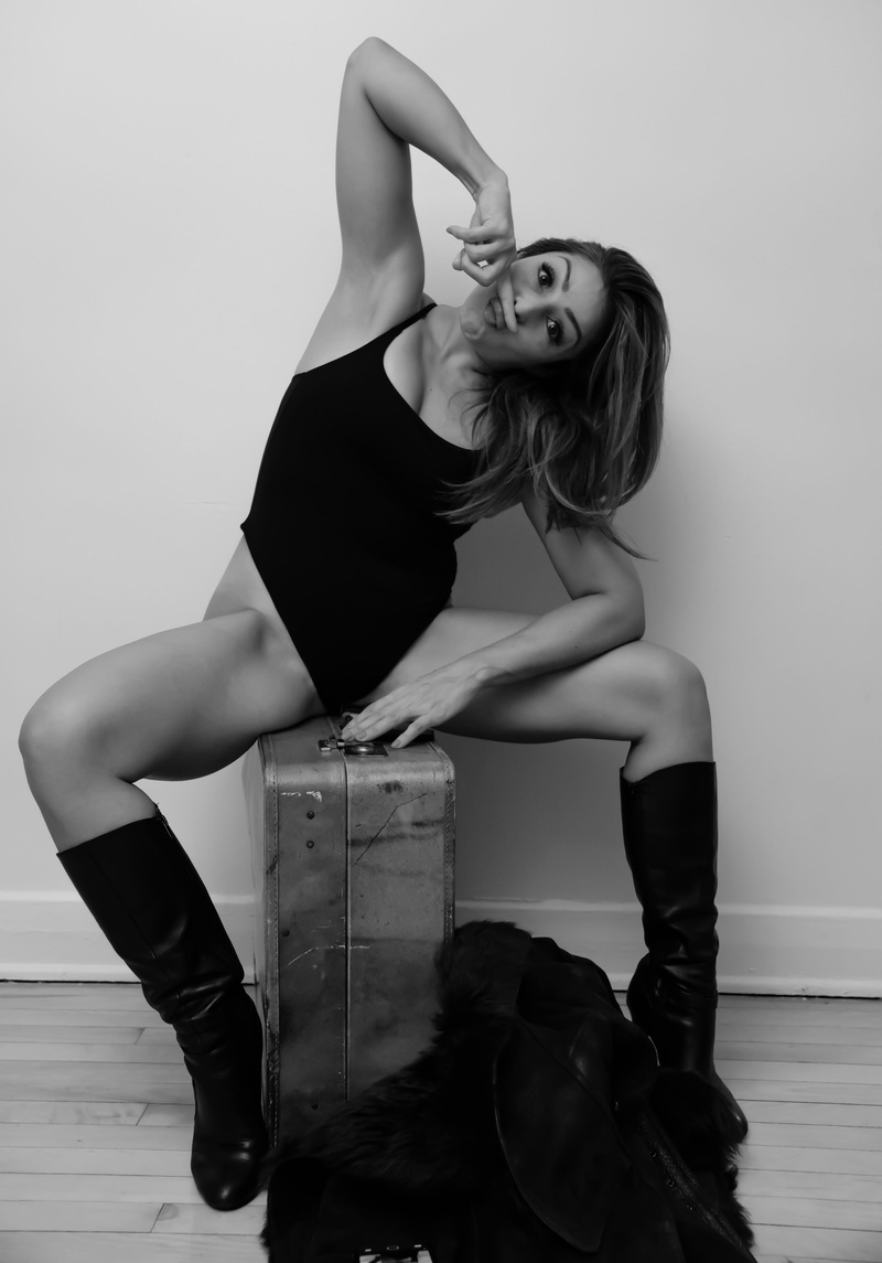 Female model photo shoot of Victoria De La Fuentes in Montreal, Canada