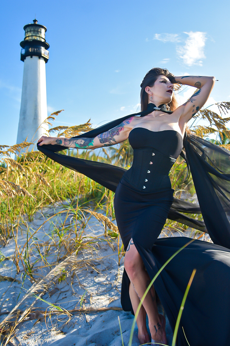 Female model photo shoot of Sorceress Morgana in Miami