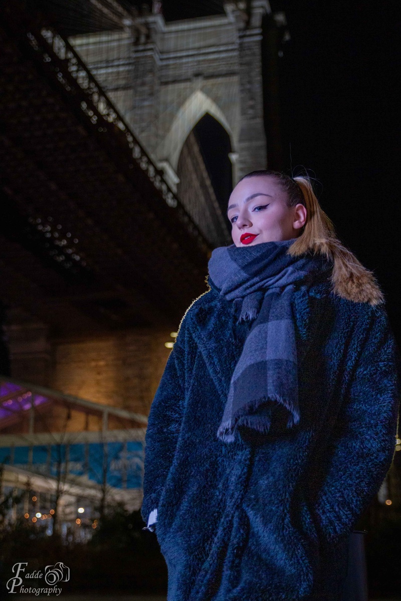Male and Female model photo shoot of Joie Fadde and MariannaRoss in Brooklyn Bridge Park - Dumbo, Brooklyn