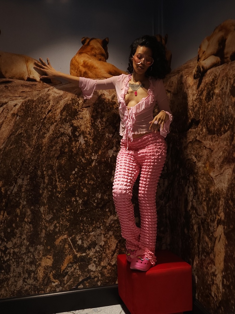 Female model photo shoot of The Miss Cheetah